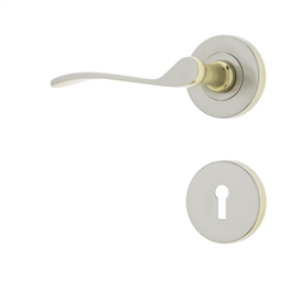 M7C40 - 2 Lever Lockset Fire Star Rose